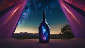 A Cosmic Temple with cosmos in a bottle